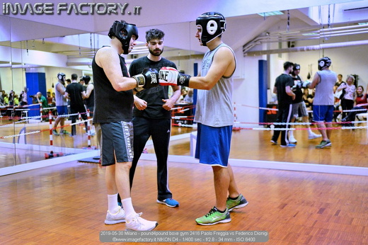 2019-05-30 Milano - pound4pound boxe gym 2416 Paolo Freggia vs Federico Dionigi